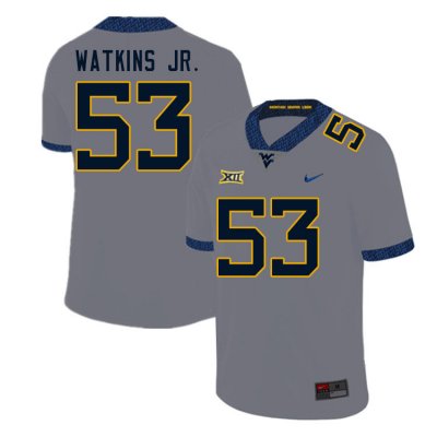 Men's West Virginia Mountaineers NCAA #53 Eddie Watkins Jr. Gold Authentic Nike Stitched College Football Jersey HU15N42EX